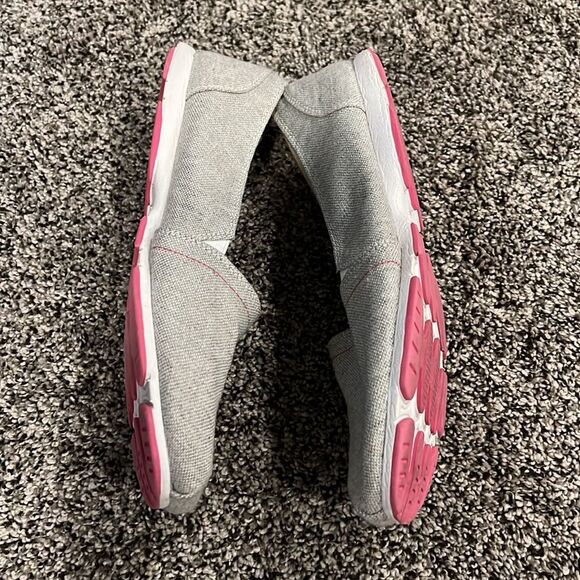 🌸 Lands' End Recycled Espadrilles | Gray Pink White | Like New! 🌿 - Picture 5 of 8